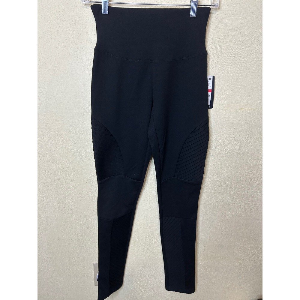 INC High Waist Moto Leggings Black XS Extra Small Athletic Workout Activewear‎